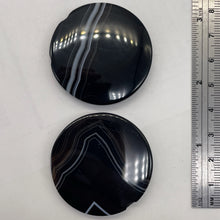 Load image into Gallery viewer, 1 Sardonyx Agate 40mm Coin Briolette Bead 8578