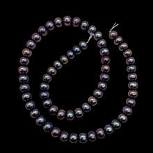 Load image into Gallery viewer, Spectacular Natural Forget-Me-Not Hued 6.5mm Freshwater Pearl Strand 103079