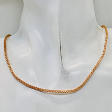 Load image into Gallery viewer, 14K Rose Gold Foxtail Necklace | 2mm | 3.3g | 17 Inch |
