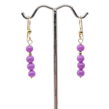 Load image into Gallery viewer, Phosphosiderite Dangle 14K Gold Filled Earrings | 1 1/2" long | Lavender |