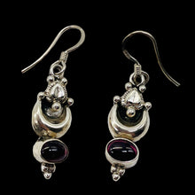 Load image into Gallery viewer, Fabulous Red Garnet Sterling Silver Drop/Dangle Earrings! | 1 3/8" Long |