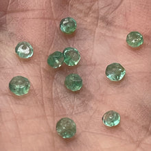 Load image into Gallery viewer, Emerald Faceted Rondelle Beads | 3-2.5 mm | Green | 10 Beads |