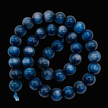Load image into Gallery viewer, Kyanite AAA Round Beads | 10 to 11mm | Flashing Blue | 5 Beads |