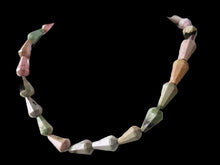 Load image into Gallery viewer, Pastel Owyhee Jasper Faceted Teardrop 17x9mm Bead Strand 110556D