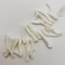 Load image into Gallery viewer, Coral Branch Beads | 26x3 to 19x2mm | White | 15 Beads |