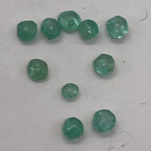 Load image into Gallery viewer, Emerald Faceted Rondelle Beads | 2-2.5 mm | Green | 10 Beads |