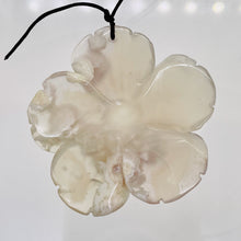 Load image into Gallery viewer, Quartz Pendant Flower | 55x8mm | Lavender White | 1 Bead |
