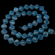 Load image into Gallery viewer, Gemmy Blue Apatite 8x8x4mm Diagonal Drilled Bead Strand | 42 Beads |