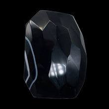 Load image into Gallery viewer, Onyx Flat Faceted Rectangular Pendant Bead | 50x48x14mm | Black White | 1 Bead |