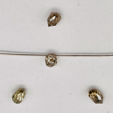 Load image into Gallery viewer, 0.20cts Natural Champagne Diamond Briolette Bead 6569XG