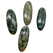 Load image into Gallery viewer, Ocean Jasper Speckled Green Gray Pendant Beads | 45x18x8mm | Green Grey | 4 |