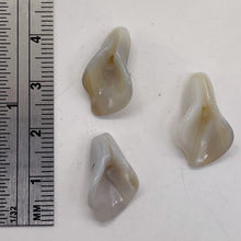 Load image into Gallery viewer, Chalcedony Calla Lily Flower Beads | 22x11x2.5mm to 27x11x2mm | White | 3 Beads|