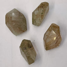 Load image into Gallery viewer, Rutilated Quartz Faceted Nugget Beads| 26x15 to25x12mm | Clear, Gold | 4 Beads |