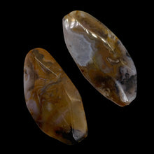 Load image into Gallery viewer, Ocean Jasper Old Stock Long Oval Beads| 45x22x6 to38x20x7mm|Brown, Gray|2 Beads|