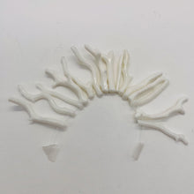 Load image into Gallery viewer, Coral Branch Beads | 37x3 to 30x2mm | White | 14 Beads |