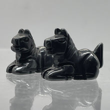 Load image into Gallery viewer, Carved Hematite Stone Horse Colt Pony Beads | 20x15x9mm | Black