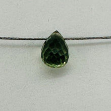 Load image into Gallery viewer, Premium Pistachio Green Sapphire Briolette Bead Faceted Natural Gemstone