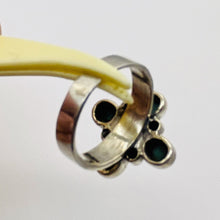 Load image into Gallery viewer, Turquoise Coral Sterling Silver Ring | Size 7.75 | Blue Red | 1 Ring |