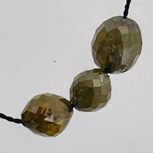 Load image into Gallery viewer, 3 Natural Platinum Silver Diamond 1.54cts Beads 9314T