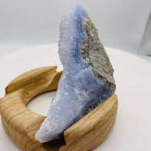 Load image into Gallery viewer, Chalcedony 193g Natural Display Specimen| 3 3/4x3 3/4x 1" | Blue White Gray |