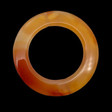 Load image into Gallery viewer, Carnelian Agate Picture Frame Bead | 37x3.5mm | Orange | 23mm opening |