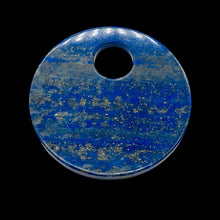Load image into Gallery viewer, Starry Night Natural Lapis 50mm Disc Pendant Bead 9362I