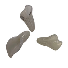 Load image into Gallery viewer, Chalcedony Calla Lily Flower Beads | 22x11x2.5mm - 27x11x2mm | White | 3 Beads |