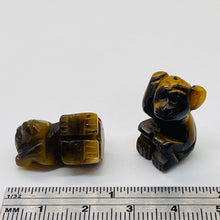 Load image into Gallery viewer, Carved Tiger Eye Monkey Animal Figurine Worry Stone