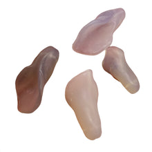 Load image into Gallery viewer, Chalcedony Carved Lily Flower Beads | 33x15x10 to 27x13x8mm| Light Lavender | 4|