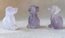 Load image into Gallery viewer, Faithful 2 Natural Amethyst Carved Dog Animal Beads | 22x15x15mm | Purple