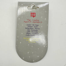 Load image into Gallery viewer, Zodiac Virgo Quartz Stone Oval Pendant | 1 1/2" Long | Clear | 1 Pendant |