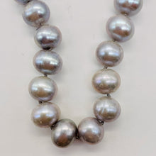 Load image into Gallery viewer, 11mm Natural Platinum Freshwater Pearl 19 inch Necklace 9810