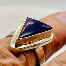 Load image into Gallery viewer, Gemstone Triangle Sugilite Sterling Silver Ring | Size7.5 | Purple | 1 Ring |