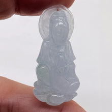 Load image into Gallery viewer, Jade Quan Yin Goddess | 41x19x10mm | Pale Lavender | 1 Pendant Bead |
