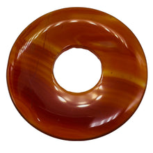 Load image into Gallery viewer, Carnelian Pi Circle Pendant Bead | 66mm | Orange | 2.6" Diameter | 1 Bead |