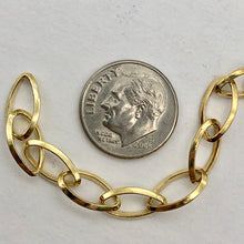 Load image into Gallery viewer, Perfect 22K Vermeil Open Link Chain 6 inches | Gold over Sterling Silver |