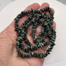 Load image into Gallery viewer, Seraphinite Bead Strand | Chip | 11x8x5 to 7x5x4mm | Green Silver | 200 Beads |