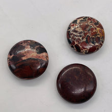 Load image into Gallery viewer, Red 3 Brecciated Jasper 20mm Coin Beads 009568