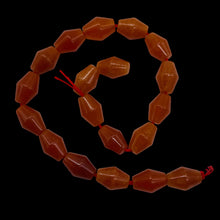 Load image into Gallery viewer, Designer Red Aventurine Artcut 10x7mm Bead 8 inch Strand 2896HS