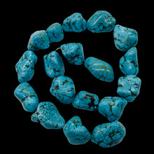 Load image into Gallery viewer, Turquoise Howlite 31x18 to 14x16mm Bead Strand 110171A