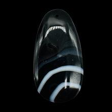 Load image into Gallery viewer, Sardonyx Focal Pendant Bead | Black, White | 64x34x6mm | 1 Bead |