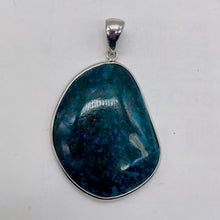 Load image into Gallery viewer, Chrysocolla Sterling Silver Oval Pendant | 2" Long | Blue, Green | 1 Pendant |