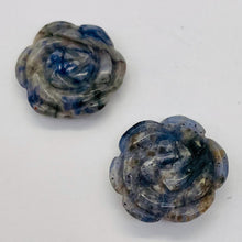 Load image into Gallery viewer, Bloomin' 2 Carved Flower Sodalite Rose Beads 9290SD