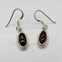 Load image into Gallery viewer, Fabulous Red Garnet Sterling Silver Drop/Dangle Earrings! | 1" Long |