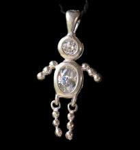 Load image into Gallery viewer, April! Crystal Kid Boy & Silver Pendant 9924Db