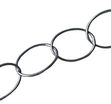 Load image into Gallery viewer, Perfect Polished Silver Circle Chain 8 inches 10322