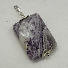 Load image into Gallery viewer, Purple Flower Sodalite Faceted Sterling Silver Pendant } 1 3/4" Long| 1 Pendant|