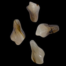 Load image into Gallery viewer, Chalcedony Calla Lily Flower Beads | 22x11x2.5mm | White Green | 4 Beads |