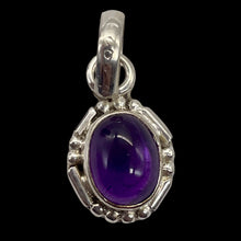 Load image into Gallery viewer, Amethyst Sterling Silver Drop Pendant | 3/4" Long | Purple | 1 Pendant |
