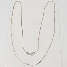 Load image into Gallery viewer, Italian 16" Sterling Silver Fine Box Chain 1mm 109732